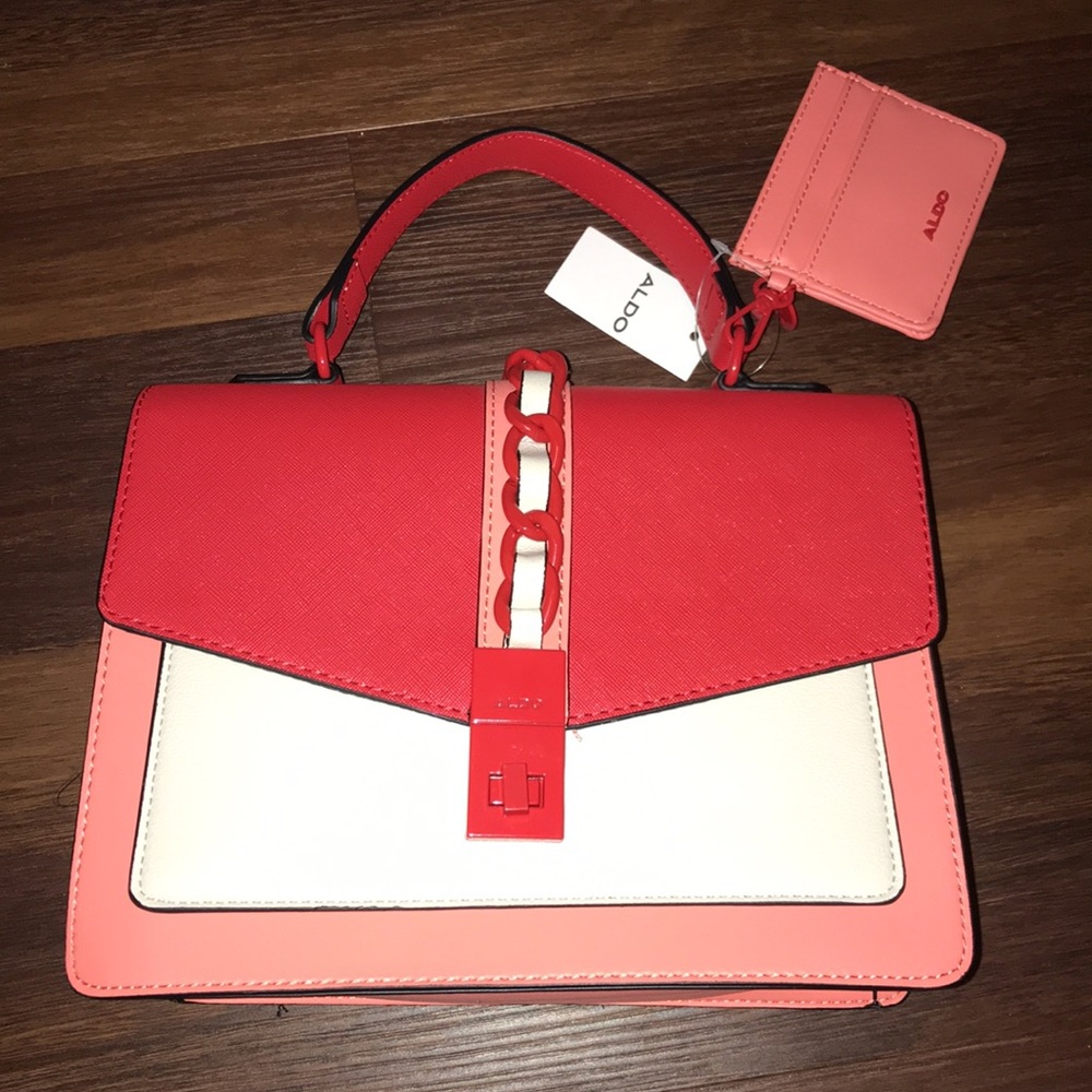 Aldo Caiillaa Top Handle Bag With Matching Card Wallet NWT - Picture 11 of 11